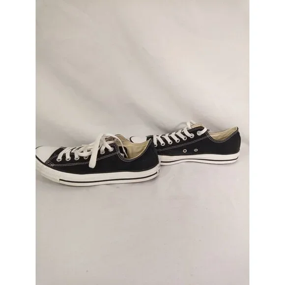 Converse Men's Black White Classic Low Tops Shoes Size Men's 9 - Picture 5 of 12